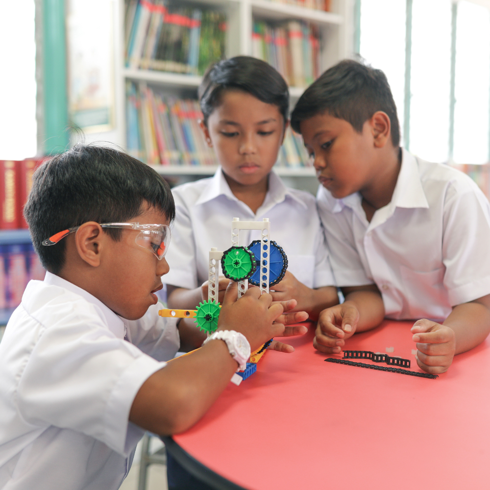 Students sitting together in a university lecture hall